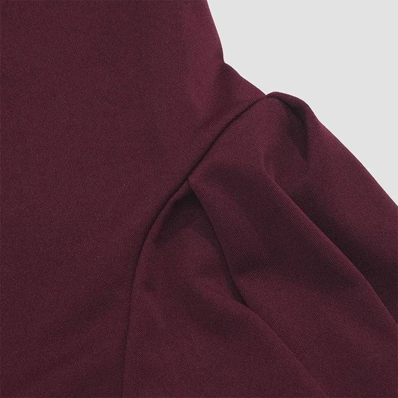 Elegant Midi A-Line Dress - Saar