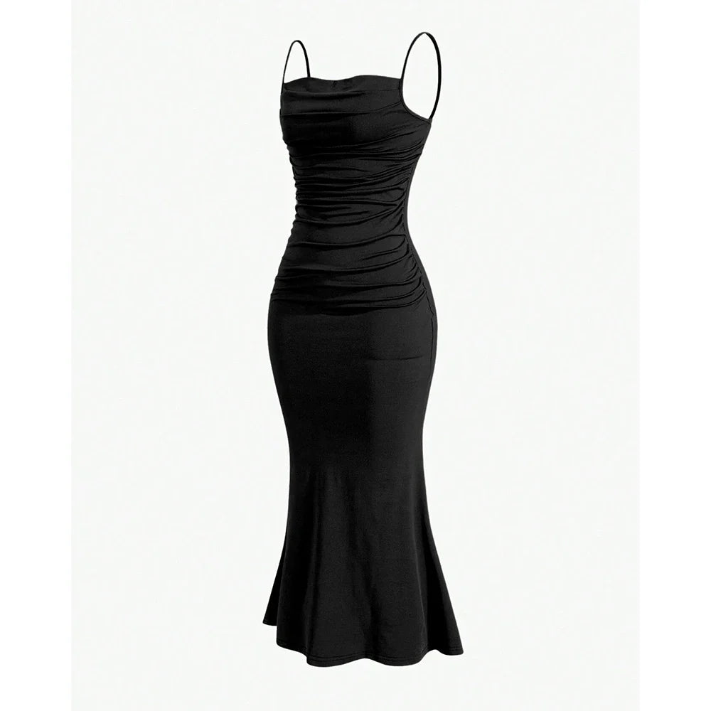 Elegant spaghetti strap maxi dress - Emberly