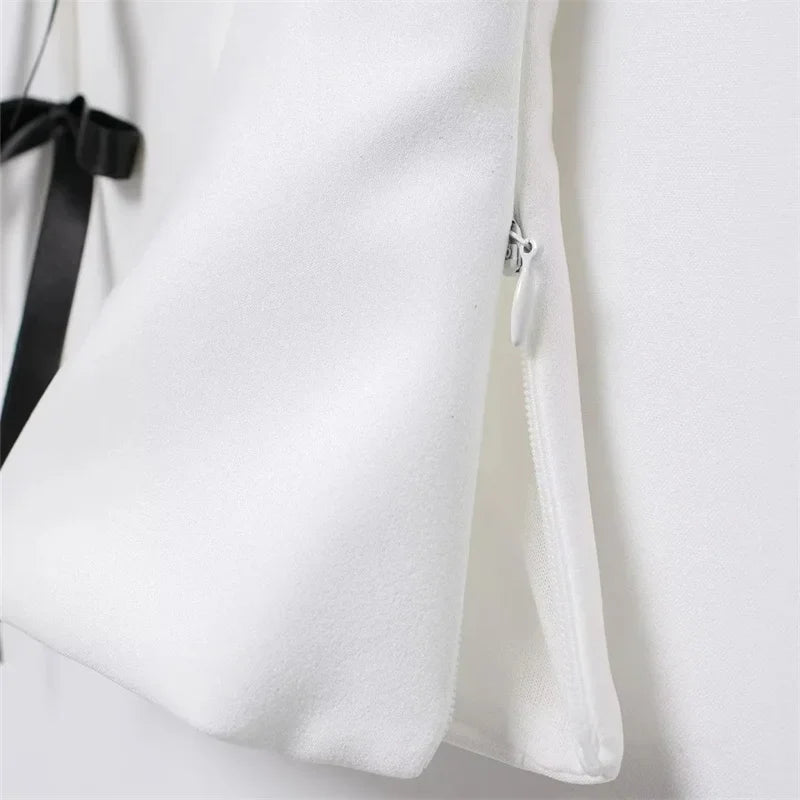Strapless Top with Bow Detail - Millis