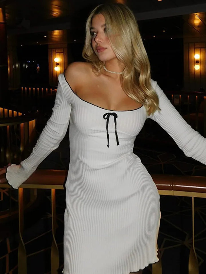 Knitted mini dress - NELLY