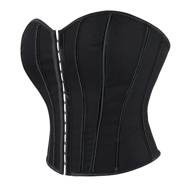 Strapless Corset with Pin Closure and Back Tie for Waist Shaping - Jayla