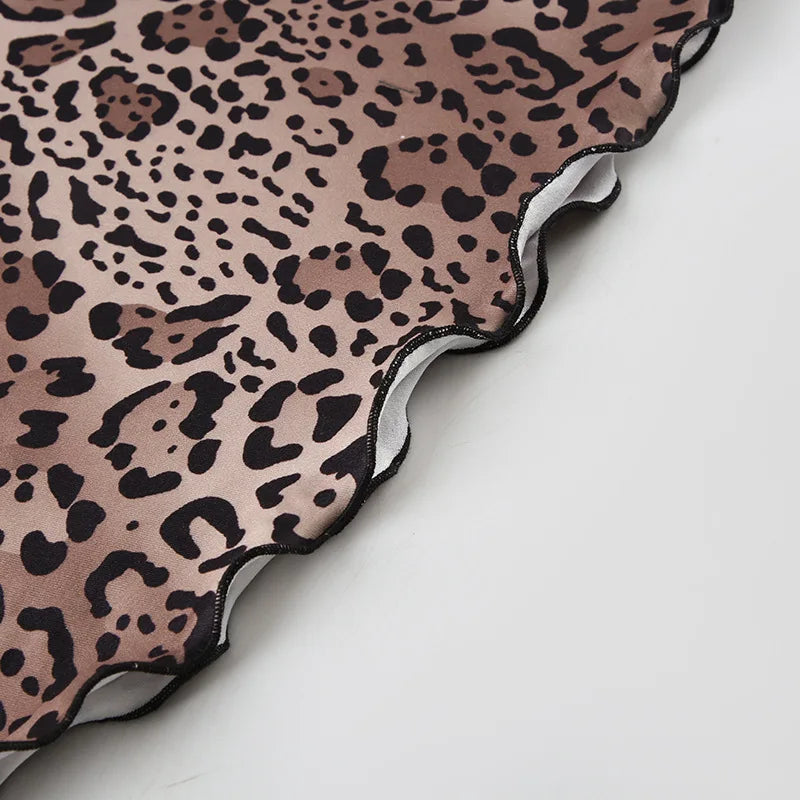 Strapless leopard print maxi dress - Frida