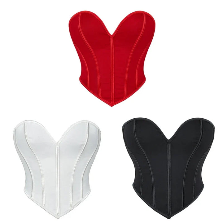 Strapless Corset with Heart-Shaped Neckline - Meredith