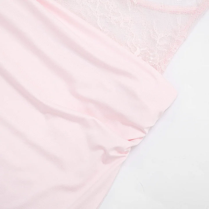 Maxi Dress with Lace and Pleats, Open Back - Lilin