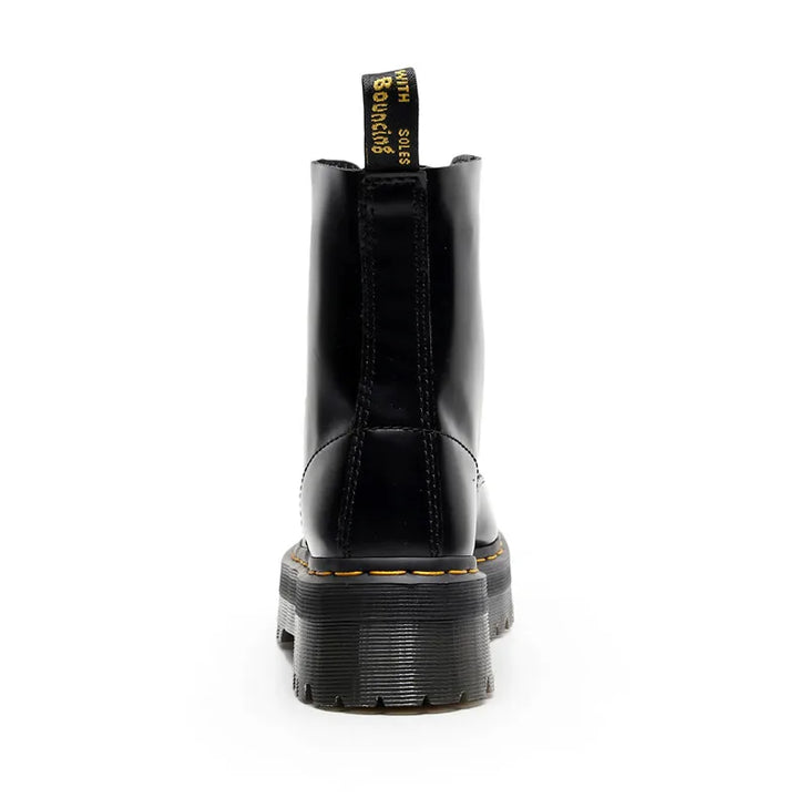 Leather boots with satin laces - Winnie