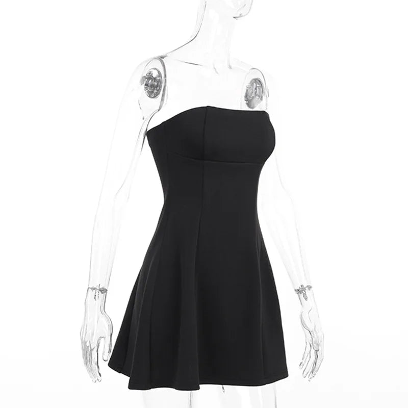 A-Line Strapless Mini Dress - Lola