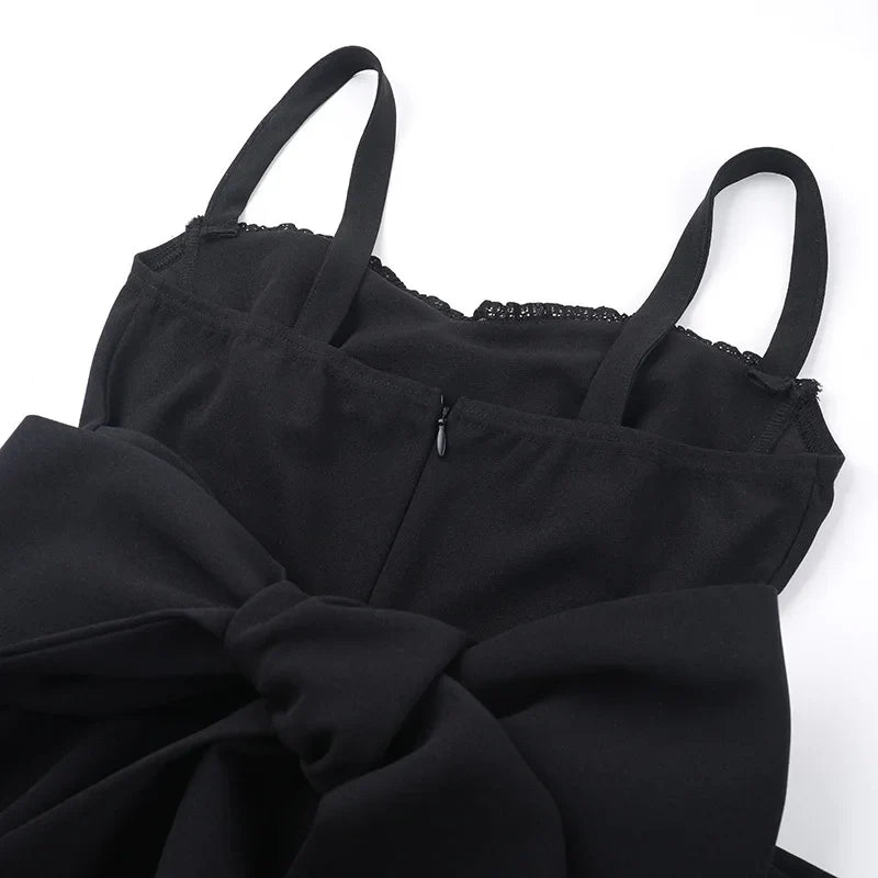 A-line mini dress with bow detail on the back - Ramona