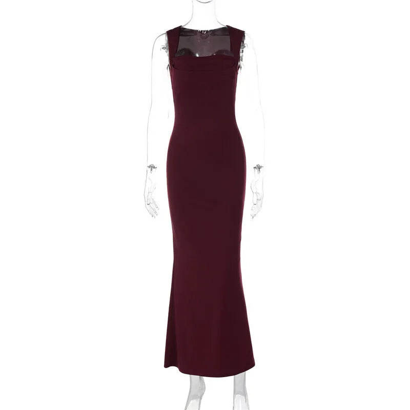 Fitted and Flattering Maxi Dress - Miller