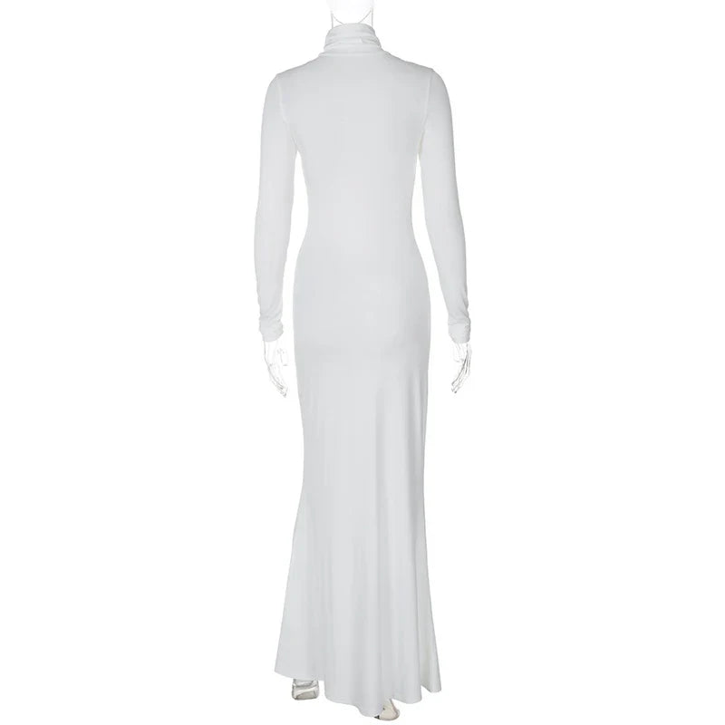 Modest Maxi Dress with Turtleneck - CALA