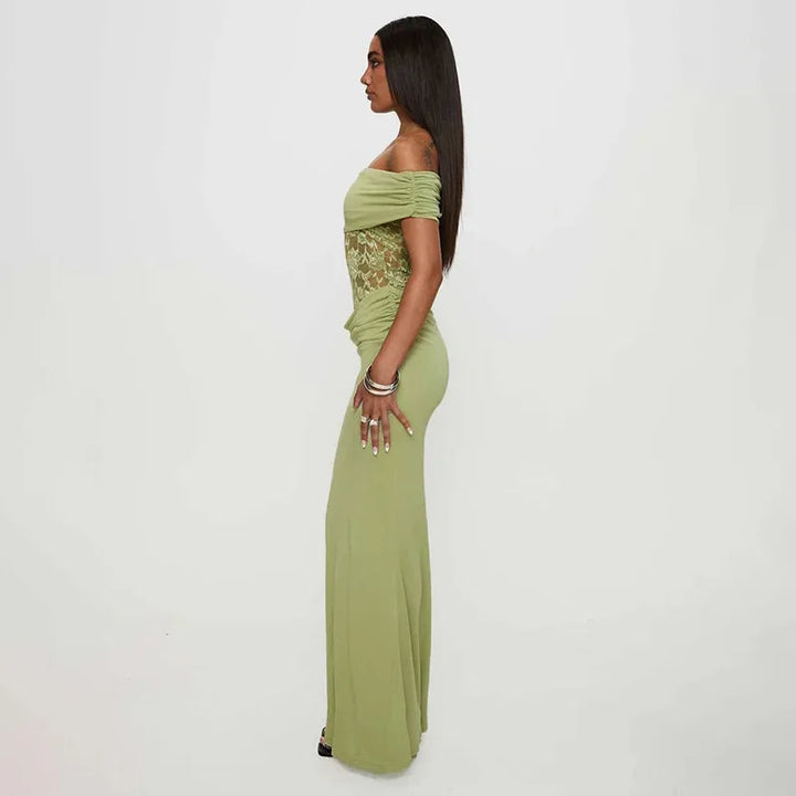 Off-shoulder lace maxi dress - Jessica