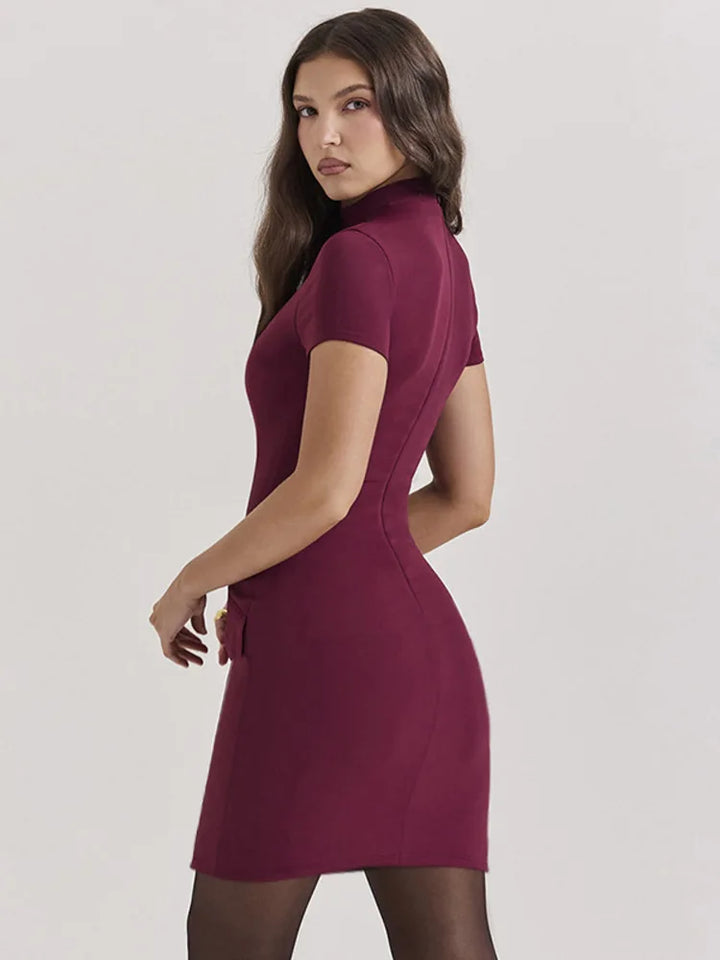 Tailored mini dress with pocket detail - Antonia