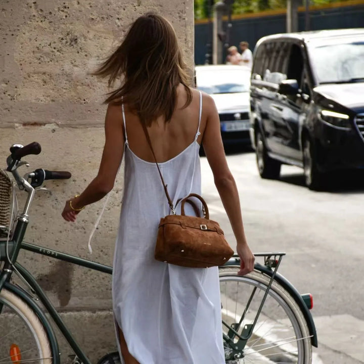 תיק זמש / עור בעיצוב יוקרתי