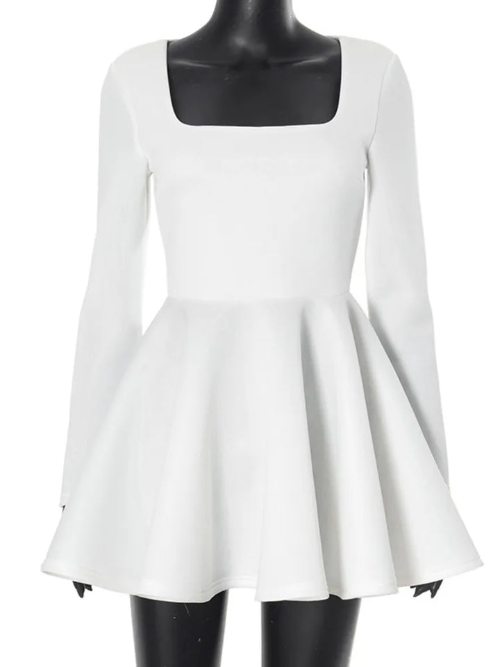 A-Line Mini Dress in Babydoll Style - Noga
