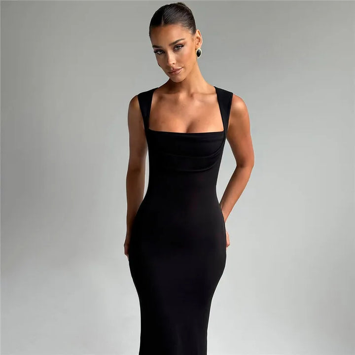 Fitted and Flattering Maxi Dress - Miller