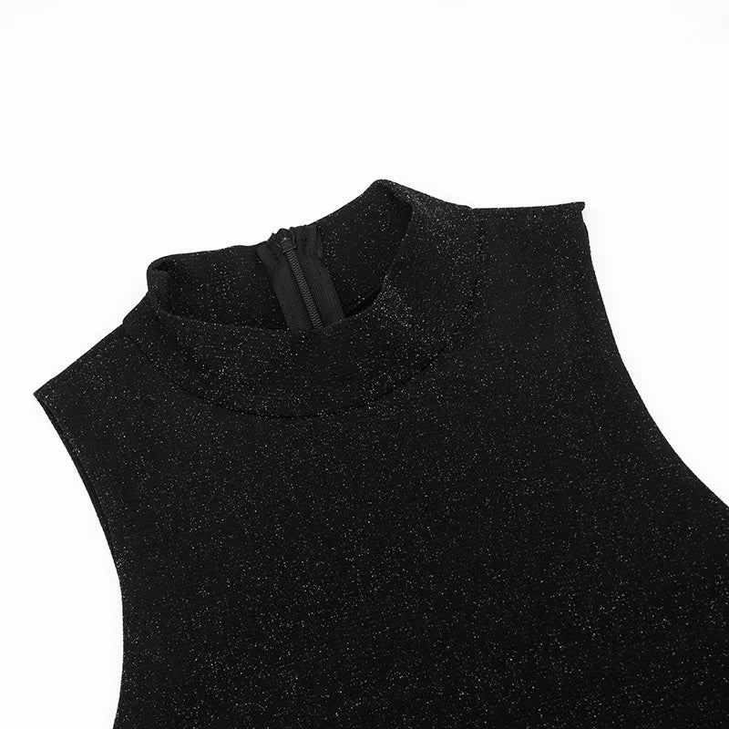 Mini sequin dress with pleated design - SHAYA