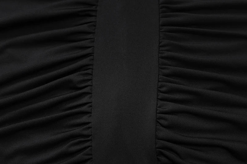 Maxi Dress with Ruching, Open Back, and Neck Tie - Lima