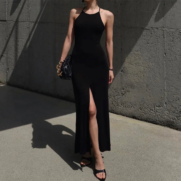 Maxi Dress with Deep Slit - Irina