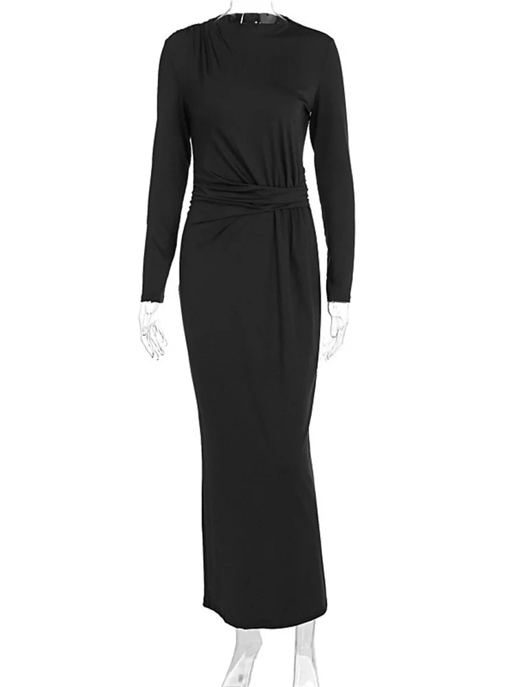 Maxi dress with ruching design - Elia