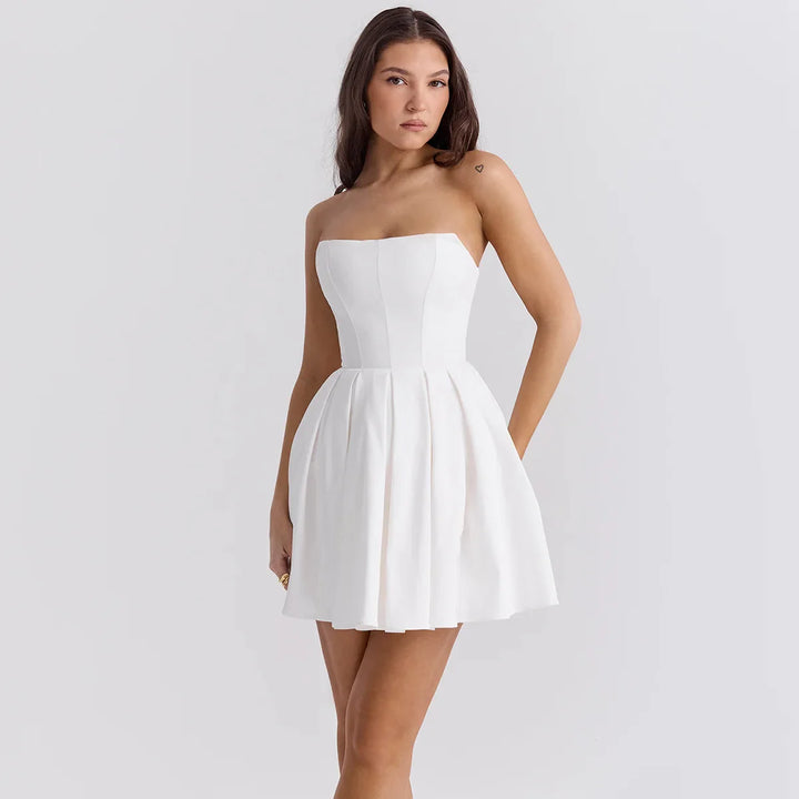 Strapless A-Line Mini Dress - Carla