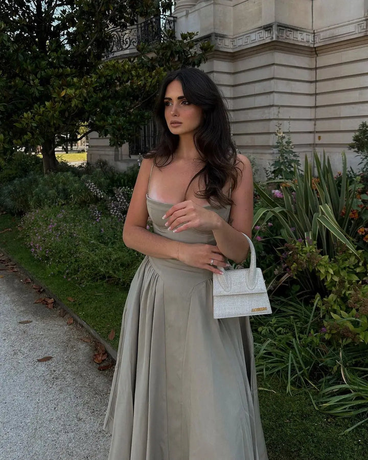Vintage midi dress in country style - Mali
