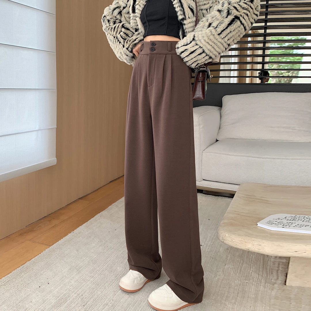 Tailored Wool Pants High Waist