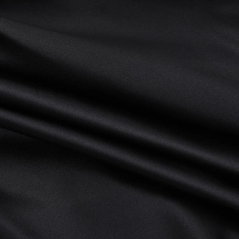 Balloon Mini Dress with Neck Tie and Satin Skirt - Mikaela