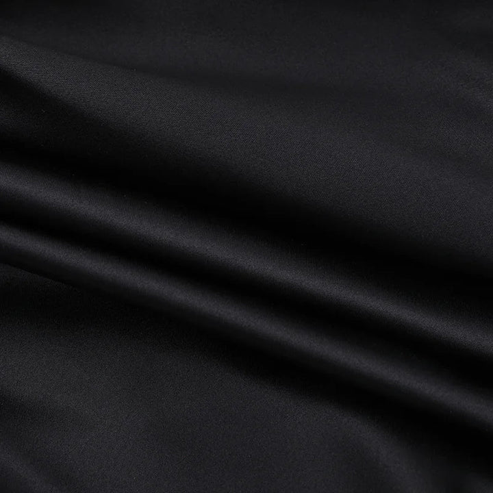 Balloon Mini Dress with Neck Tie and Satin Skirt - Mikaela
