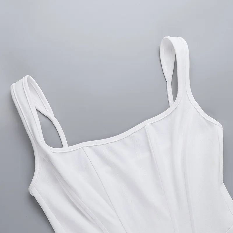 A-Line Mini Dress with Corset Design - Katya