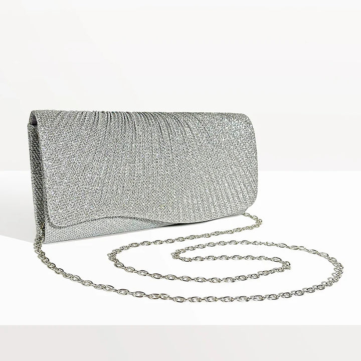 תיק קלאץ' בעיצוב זרקונים מנצנצים רצועת שרשרת