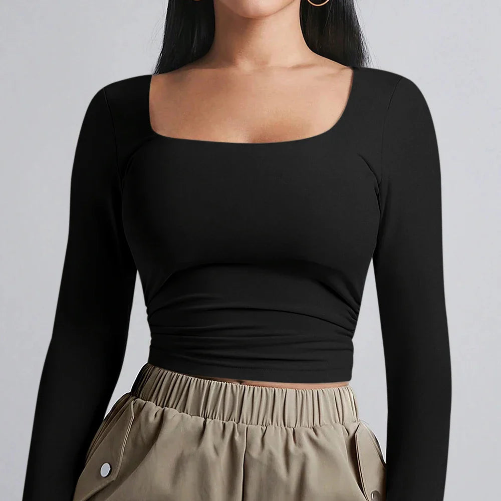 Basic shaping fabric top - Nelly