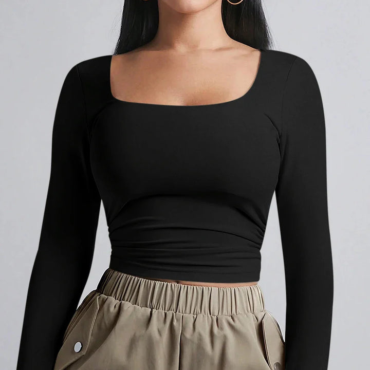 Basic shaping fabric top - Nelly