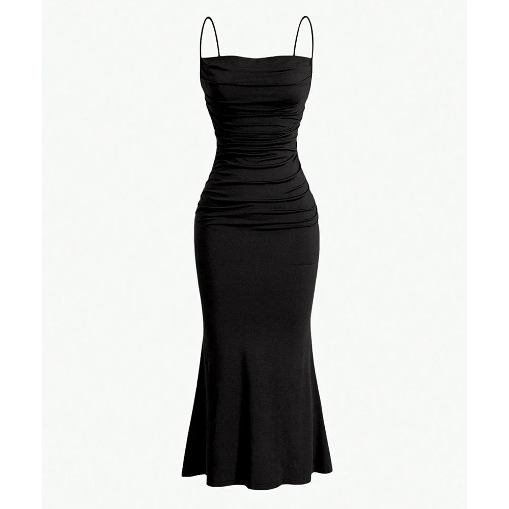 Elegant spaghetti strap maxi dress - Emberly