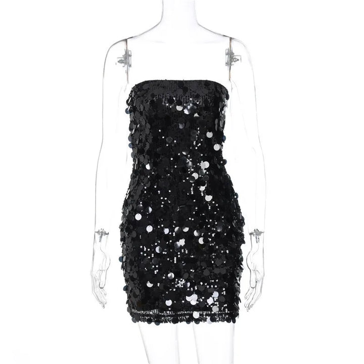 Strapless Sequin Mini Dress - Allison