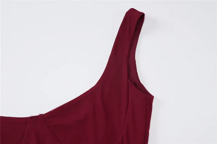 Maxi dress with bodysuit and chiffon design - Kai