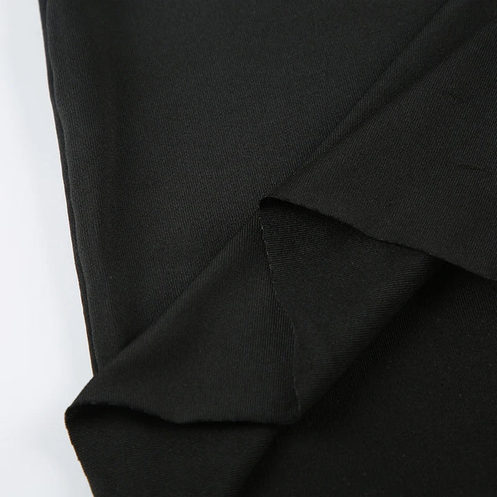 Mini dress with small slit and open back design - NELLY