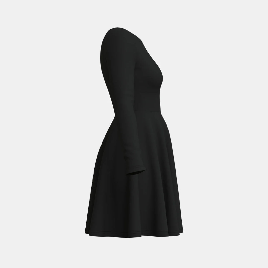 Knit Ruffled Mini Dress - Jane
