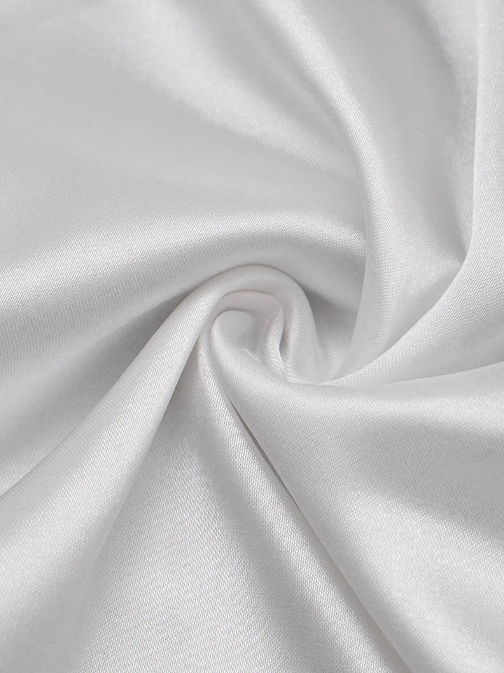 Satin Mini Dress with Pleats - Roxana