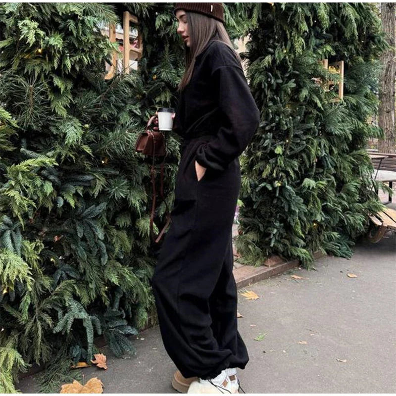 Winter Jumpsuit with Front Zipper - Frances