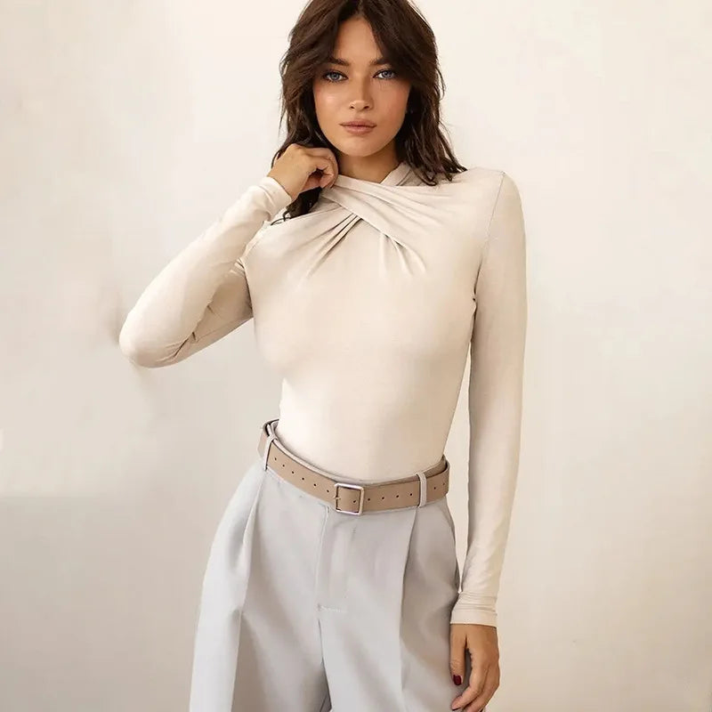 Tight Stretch Fabric Bodysuit - Shay