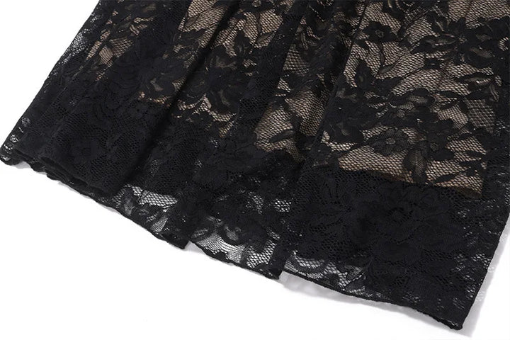 Lace maxi dress with corset design - Nuriel