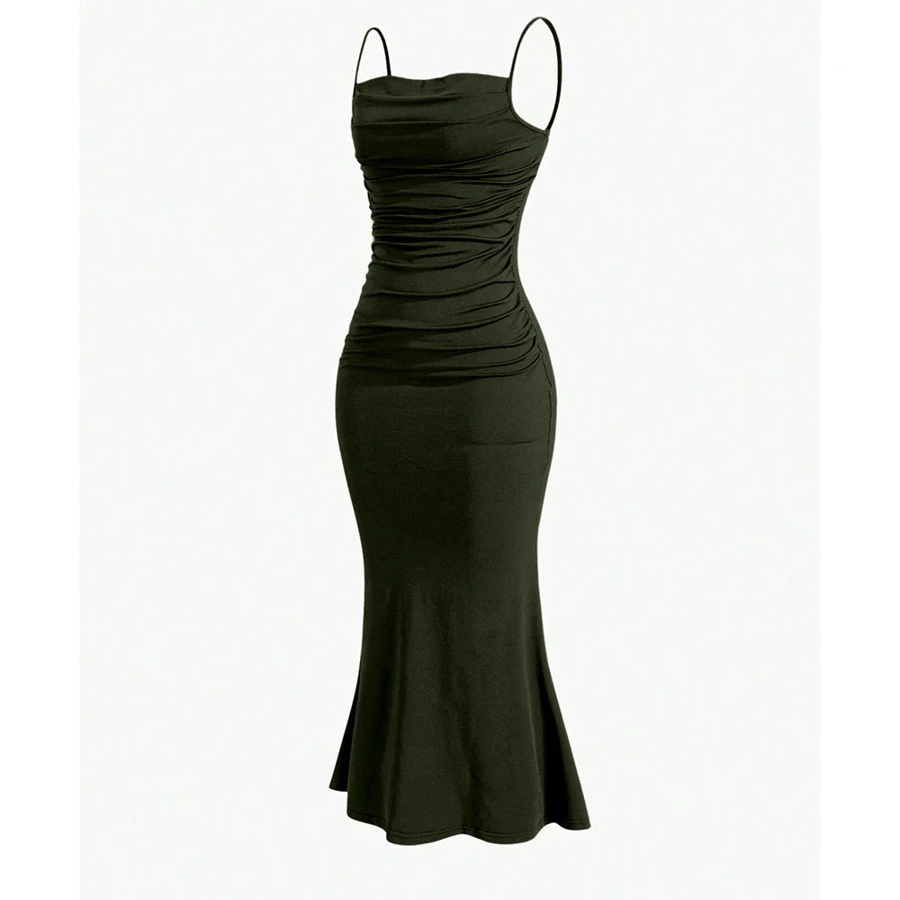 Elegant spaghetti strap maxi dress - Emberly