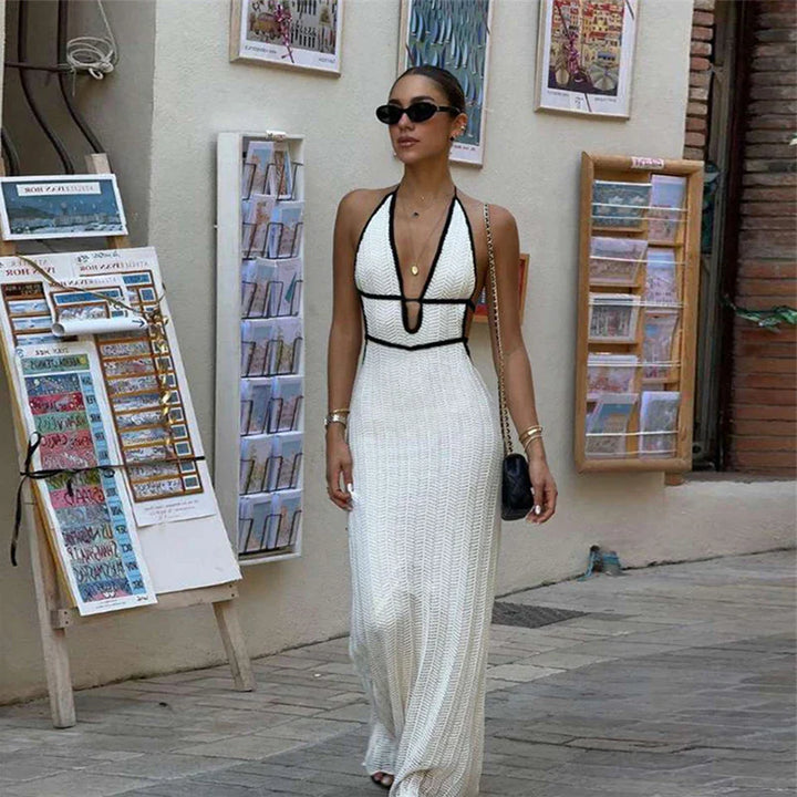 Knitted Beach Maxi Dress - Alyssa
