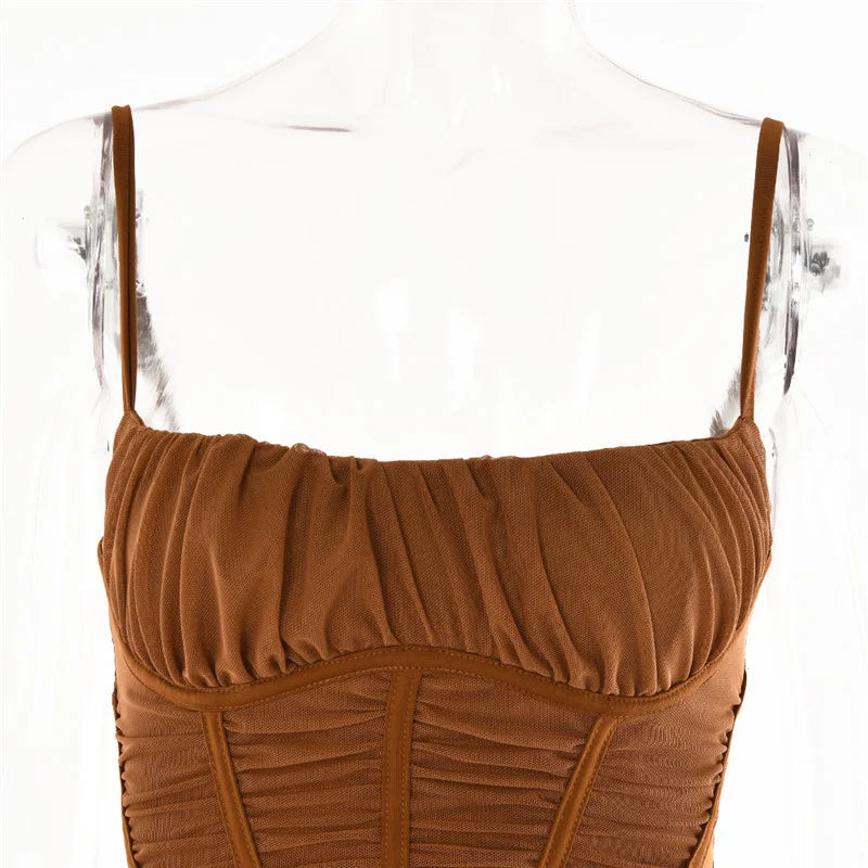 Fitted ruched maxi dress - Noya Lee
