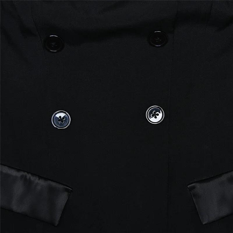 Strapless Mini Dress with Button and Faux Pocket Detail - Bonnie