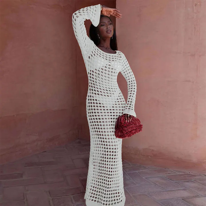 Maxi beach mesh dress - Sol