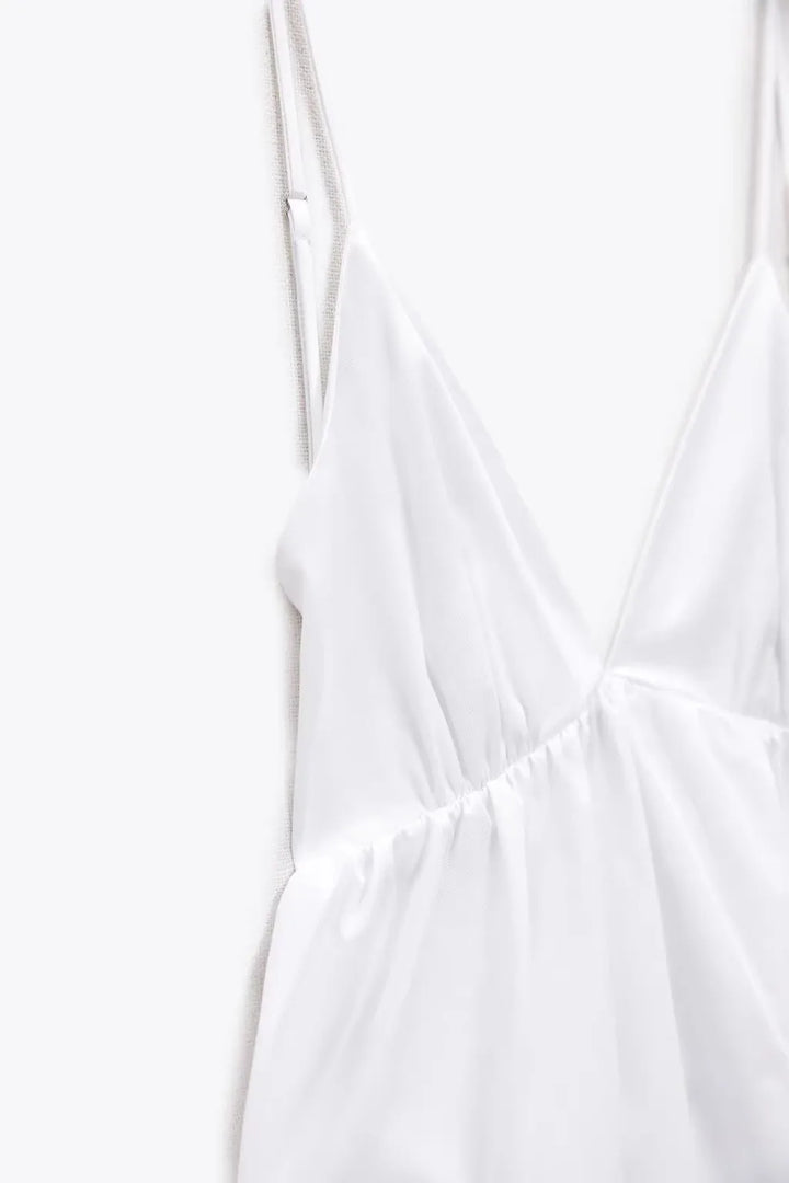 Lightweight Maxi Dress with Open Back - Leah