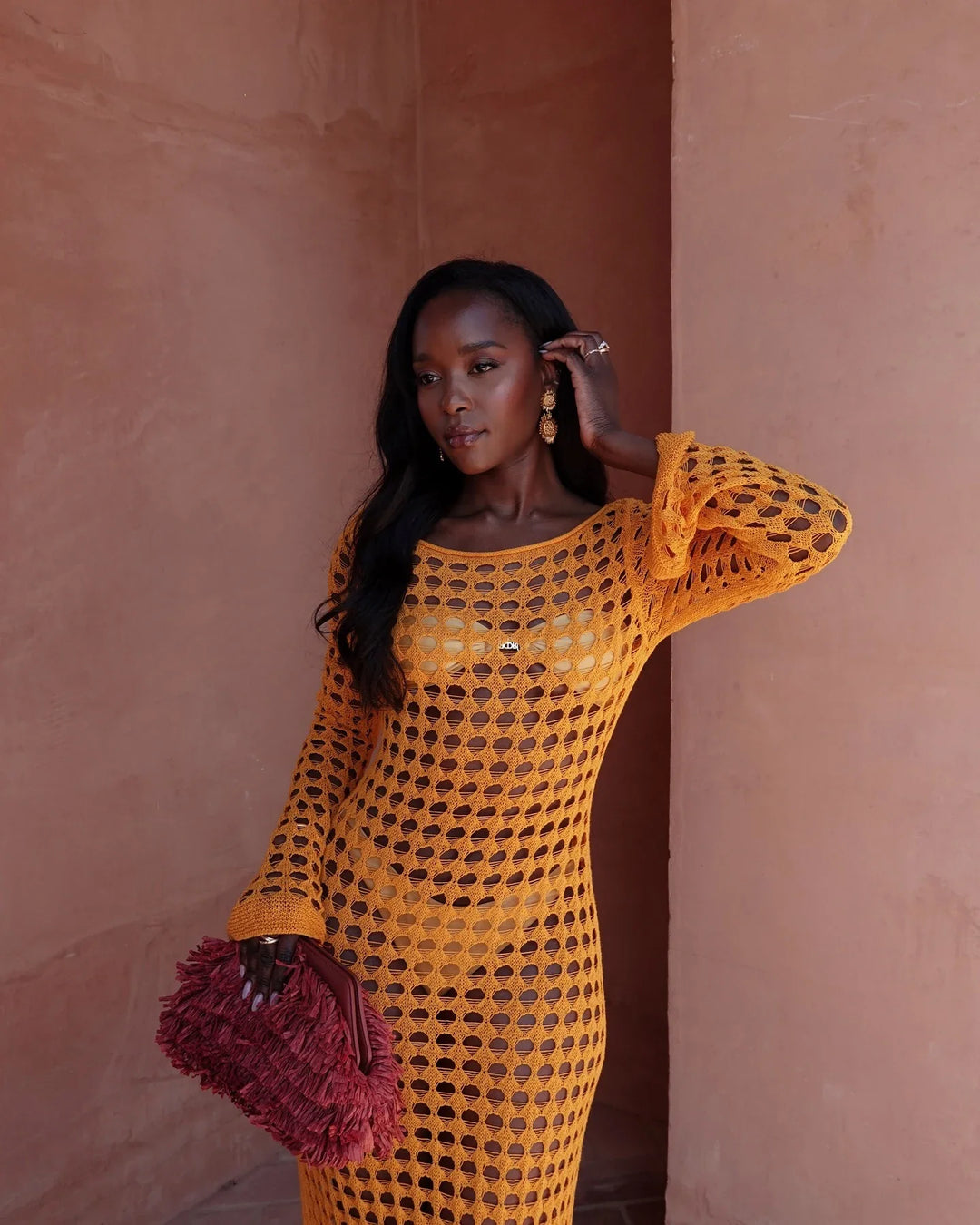Maxi beach mesh dress - Sol