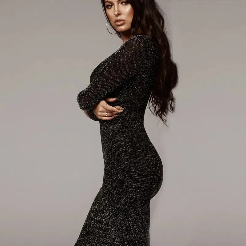 Sequin Midi Dress - Scarlett