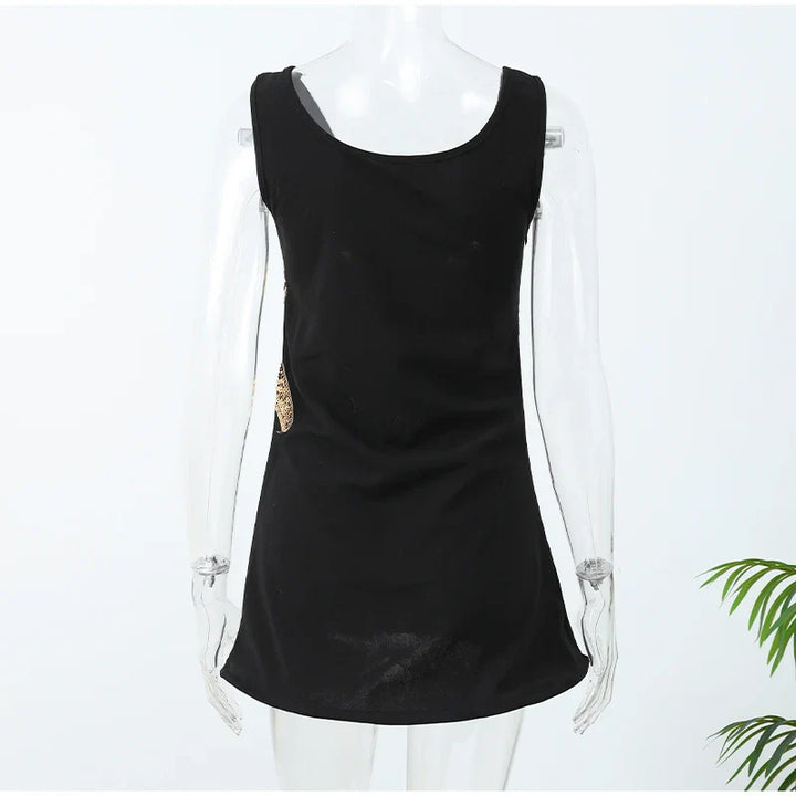 Mini Dress with Sequin Starfish Detail - Daisy