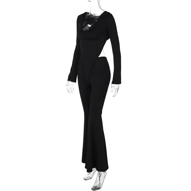Pedal pushers jumpsuit with hat decoration STREET STYLE - Roxanne